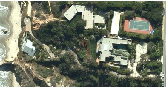 brad pitt malibu beach house