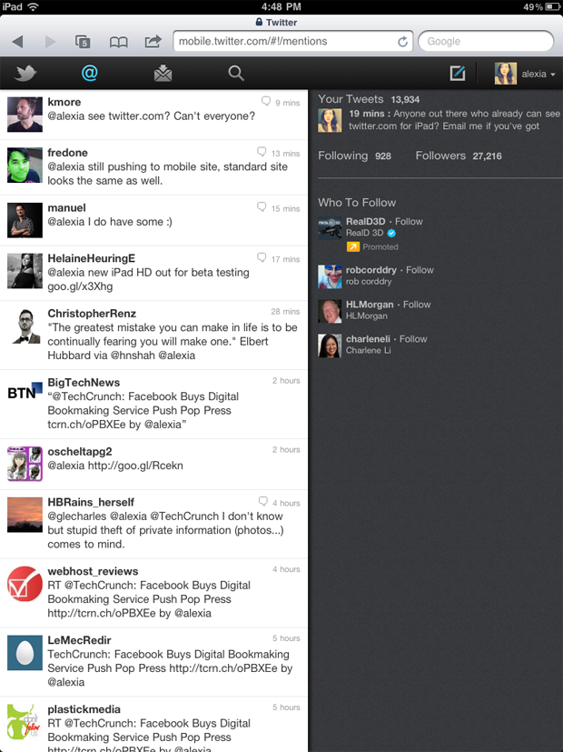 twitter for ipad