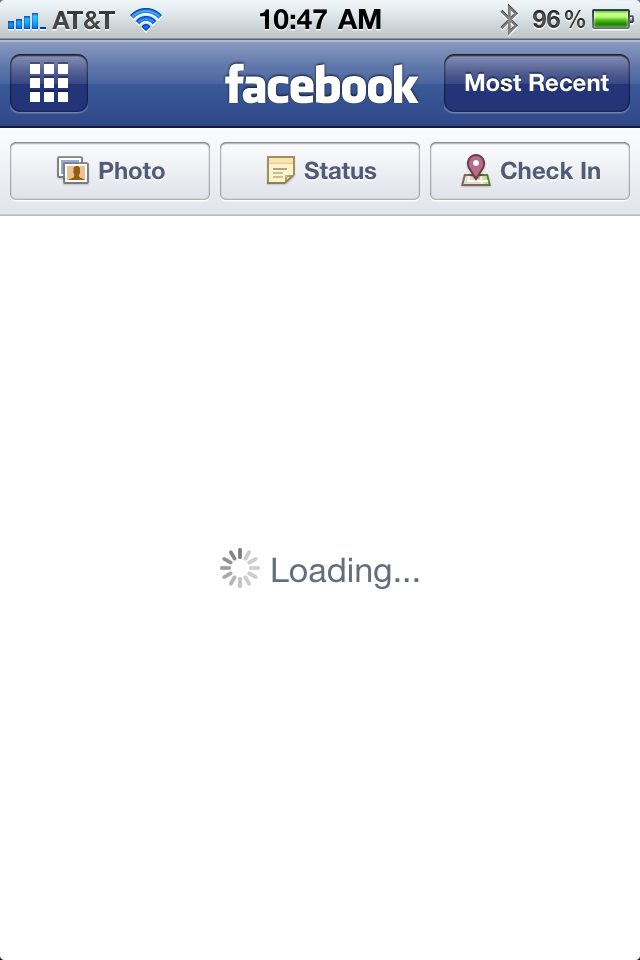 iphone facebook app frozen fix