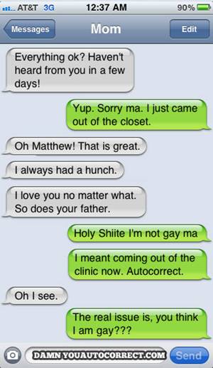 mom gay text fail