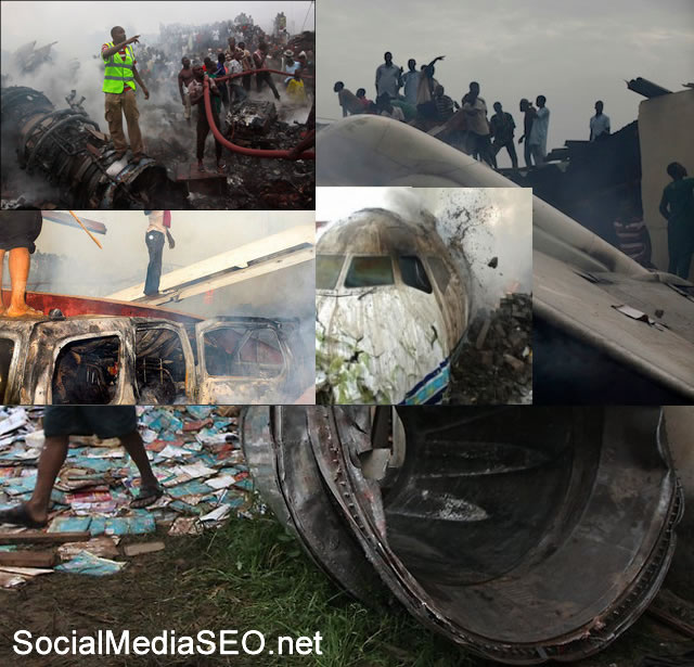 nigeria plane crash pictures
