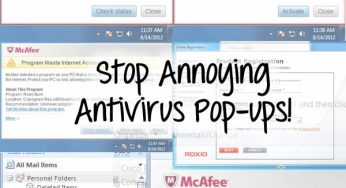 Windows 7’s Annoying McAfee Antivirus Popups – How to Stop Them