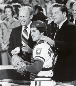 Texas Rangers owner Brad Corbett, right.