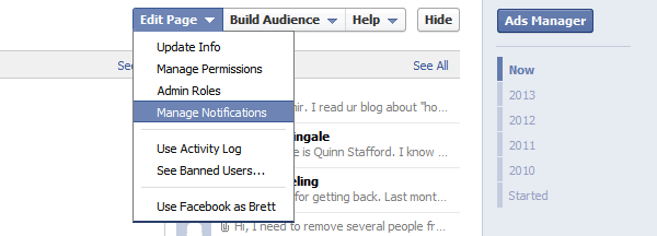enable facebook email notifications
