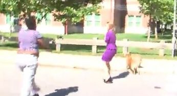 News Crew Attack : Victim’s Mother Throws Rock at Local News Crew {Video}