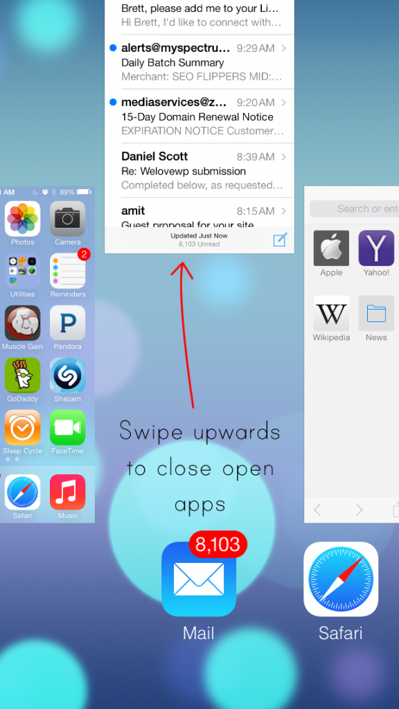 close app ios7