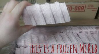 Frozen McRib Freaks People Out