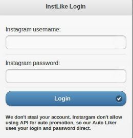 instlike login steals passwords