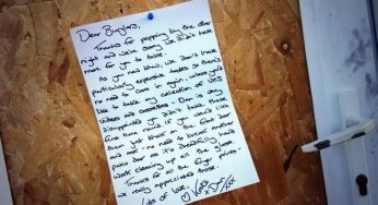 Couple Writes Apology Letter to Burglar