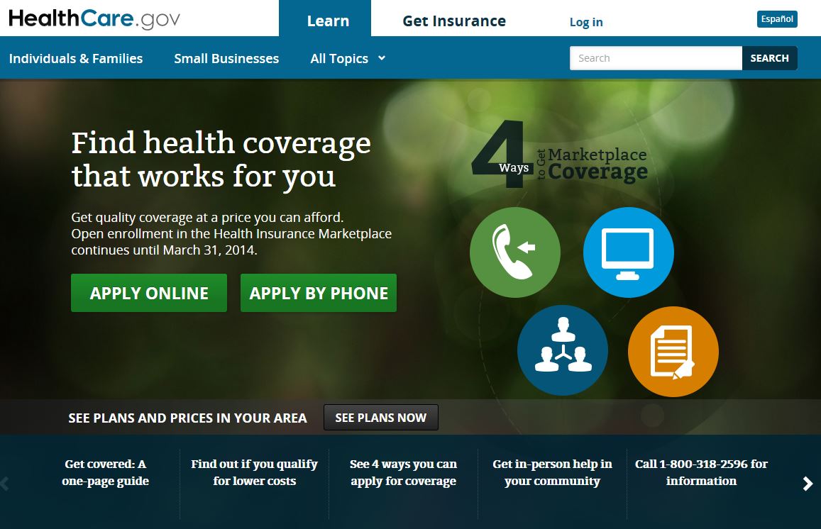 obamacare website down maintenence