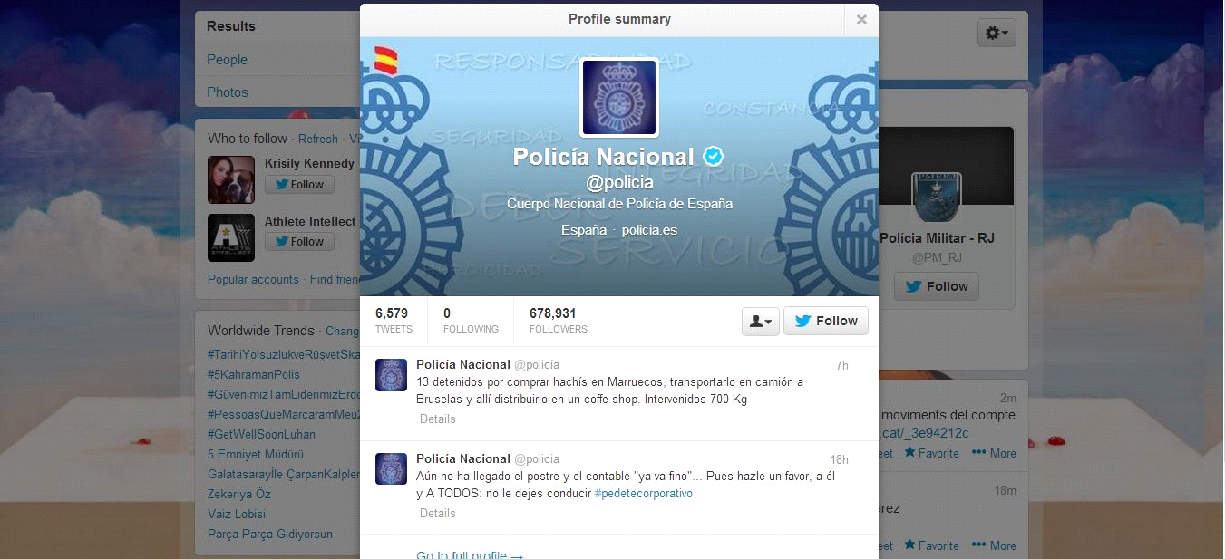 twitter police