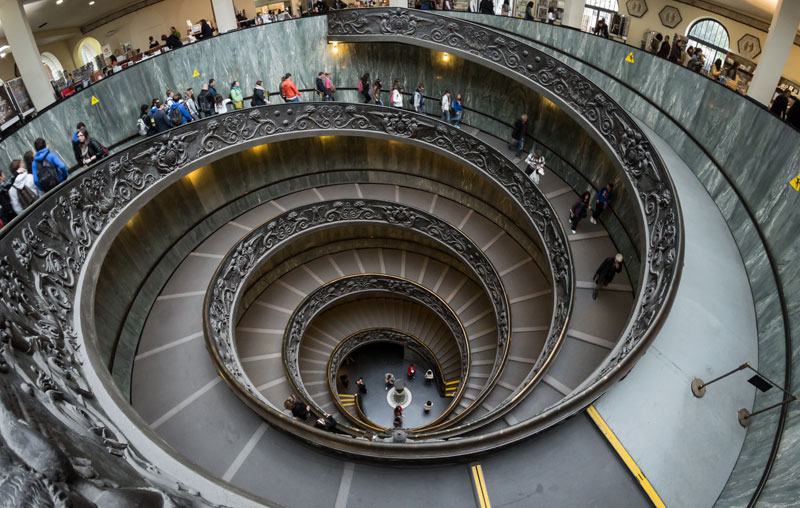 vatican museums spiral staircase giuseppe momo