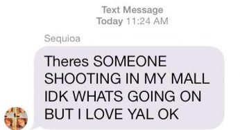 Twitter Updates During Maryland Mall Shooting