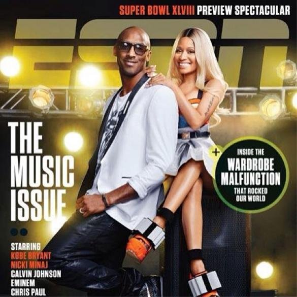 nicki minaj forehead retouch espn