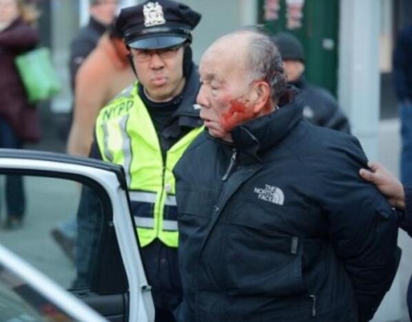 nyc jaywalker beat up kang wong