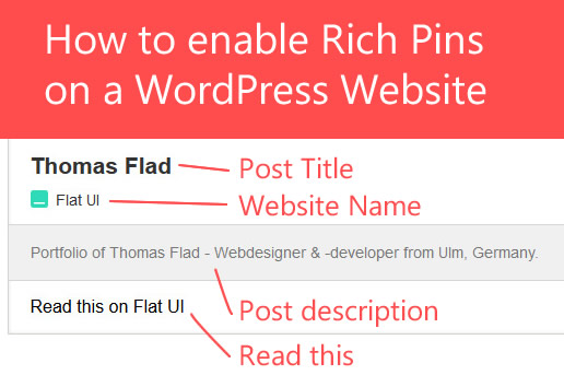 how to get rich pins for website