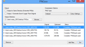 Reduce the Size of PNGs without Compromising the Quality Using PNGoo