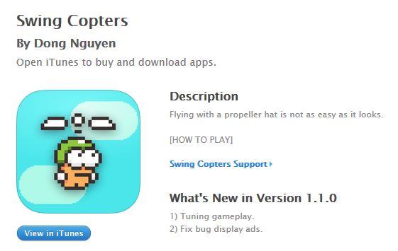 swing copters flappy bird creator