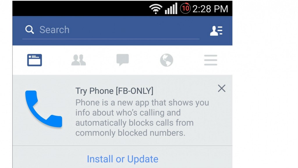 facebook making a phone app