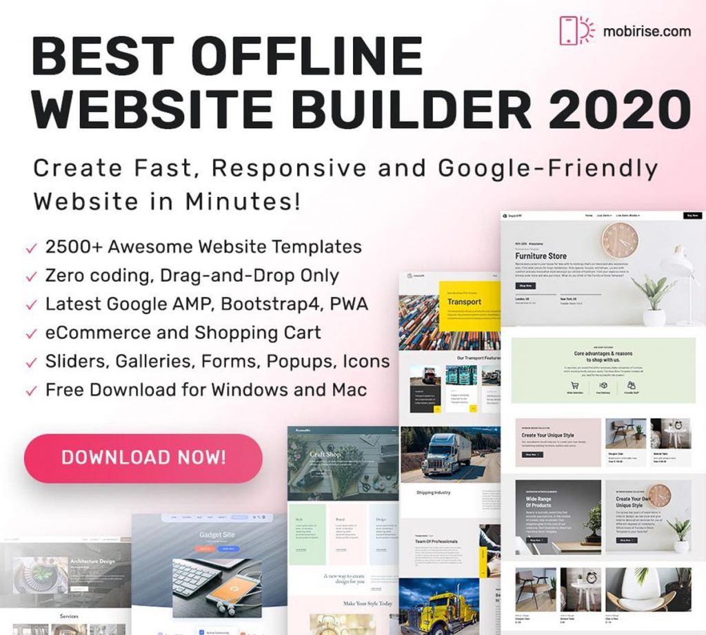 mobirise website builder