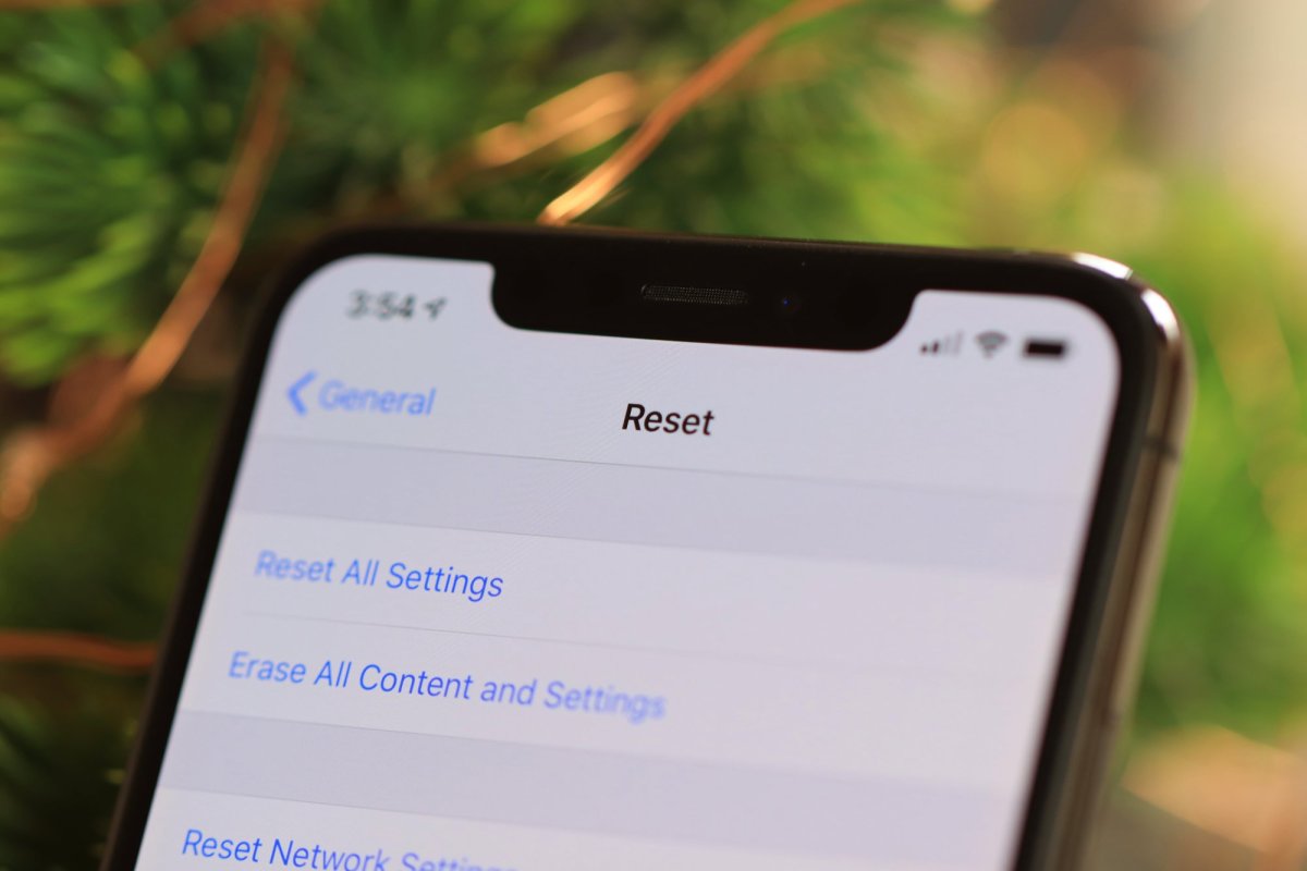 how to reset iphone