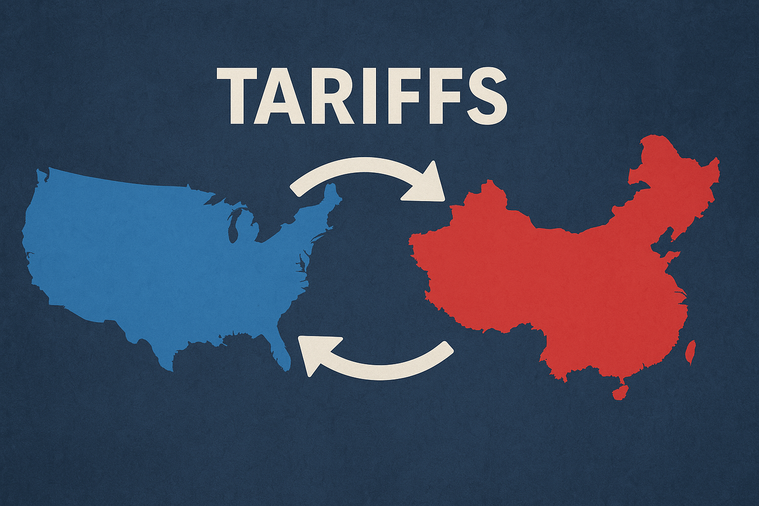 what does 125 tariff mean china map